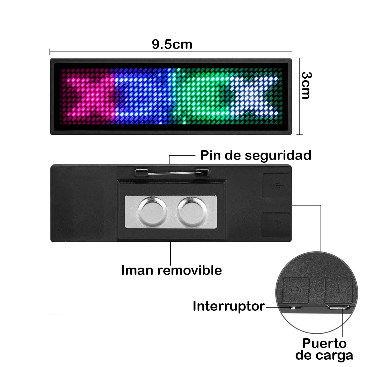Miniatura 8 de Letrero LED Multicolor Personal LB4C